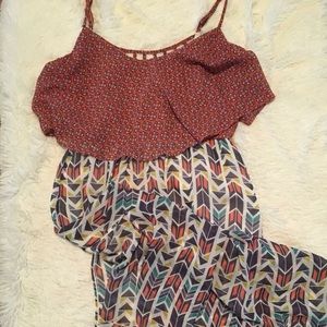 Tribal Print Maxi Dress